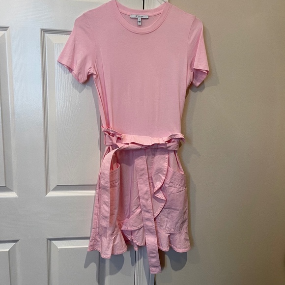 PINK MINI COTTON DRESS SIZE 2 - Picture 1 of 9